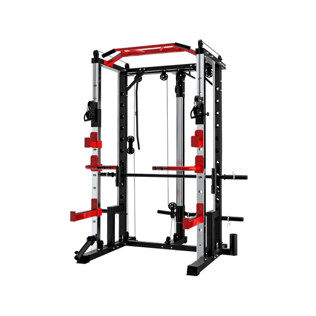 "Power Rack met Smith Machine - Full-Body Workout Station"
