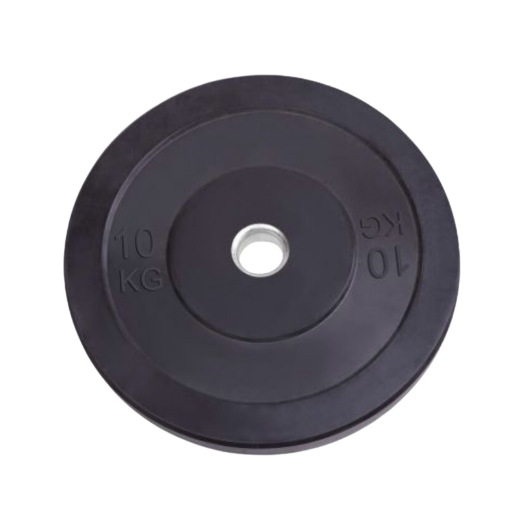 "High-Quality PH Fitness Black Bumper Plates 10kg for Strength Training"
