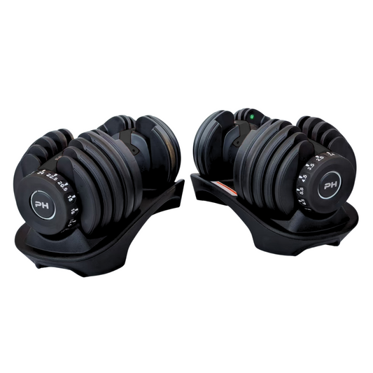 Verstelbare Dumbbells Set 24KG - Zwart