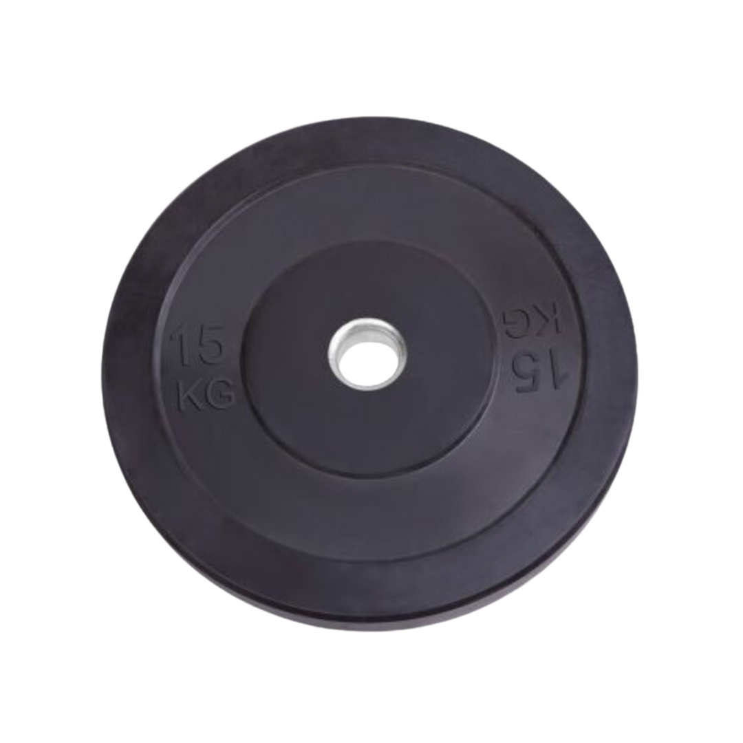 "Heavy-Duty PH Fitness Bumper Plates 15kg Black for Intense Workouts"
