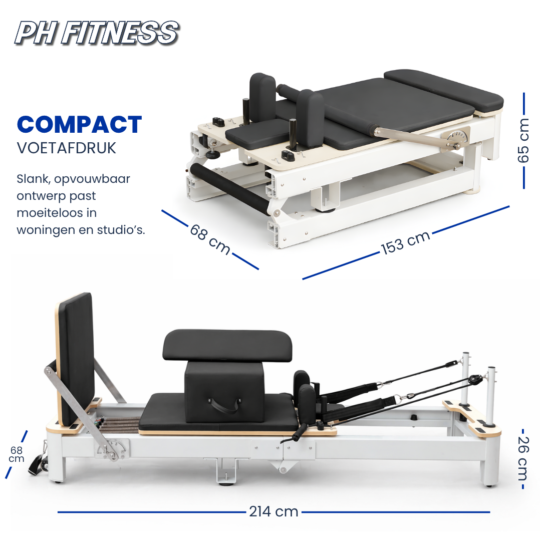 Aluminium Pilates Reformer - Foldable Edition