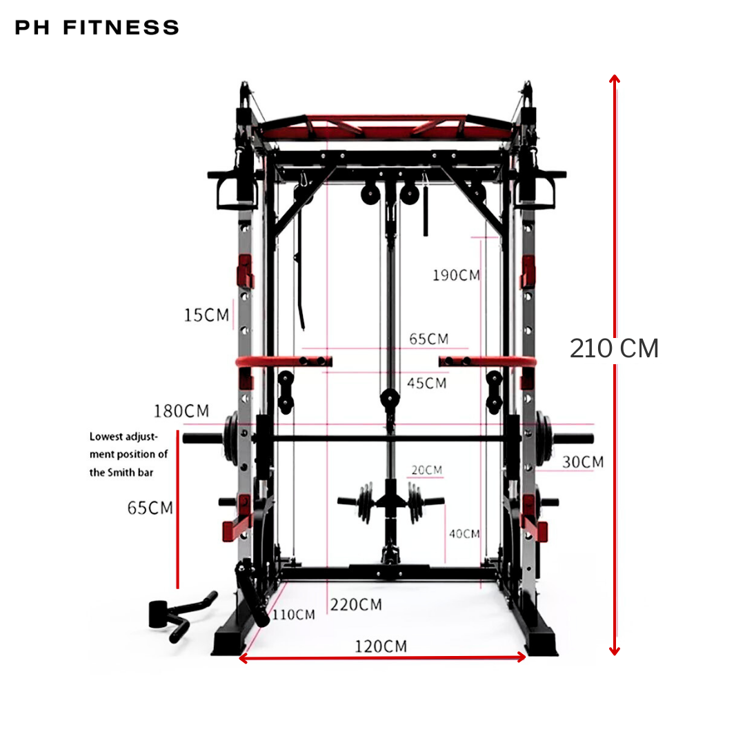 Power Rack mit Smith-Maschine