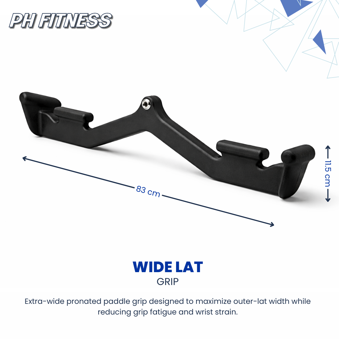 PH Fitness 5er Kabelzug Griff Set – Multi Grip Latzug & Ruder Griffe inkl. Karab