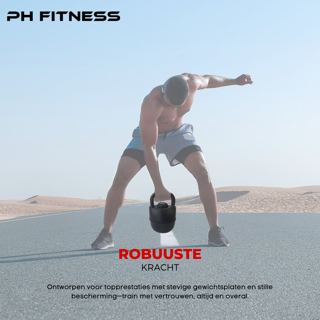 Verstelbare Kettlebell 6-in-1 (3,5–18 kg)