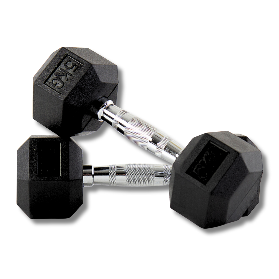 "Heavy-duty hexa dumbbells for lifting"
