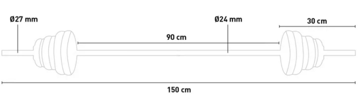 "50KG Dumbbell Set with Secure Fastening Clips"
