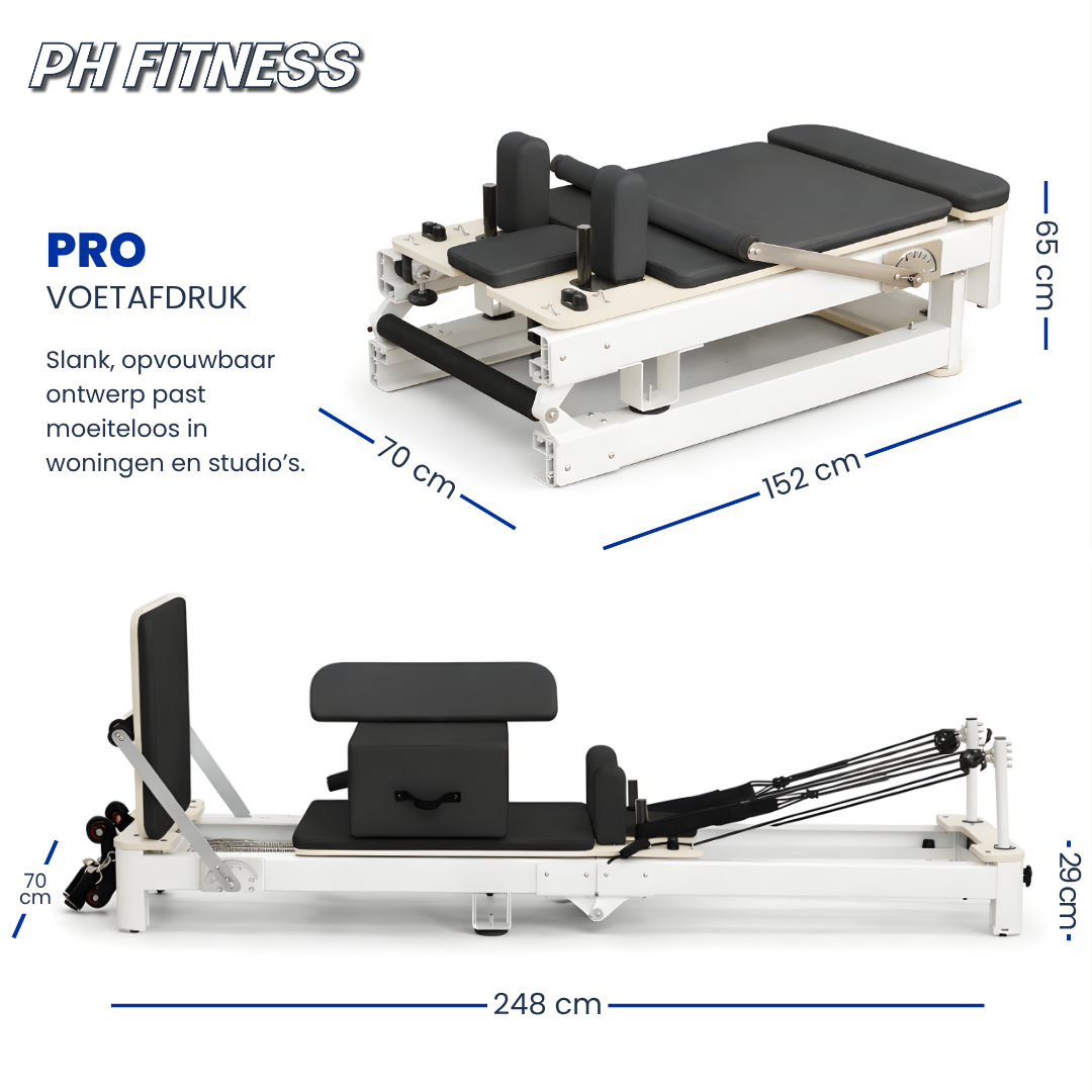 PRO Aluminium Pilates Reformer - Foldable Edition