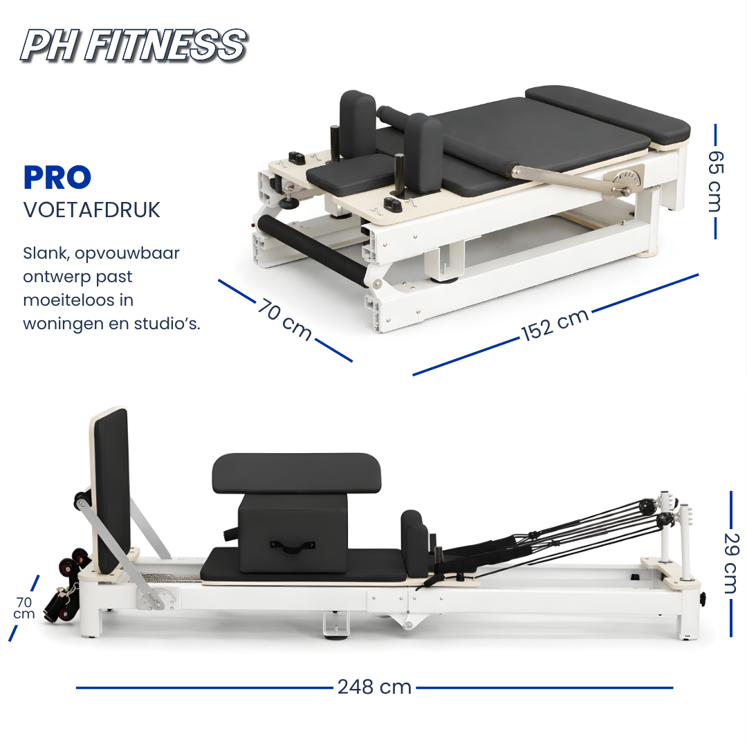 PRO Aluminium Pilates Reformer – Klappbare Edition