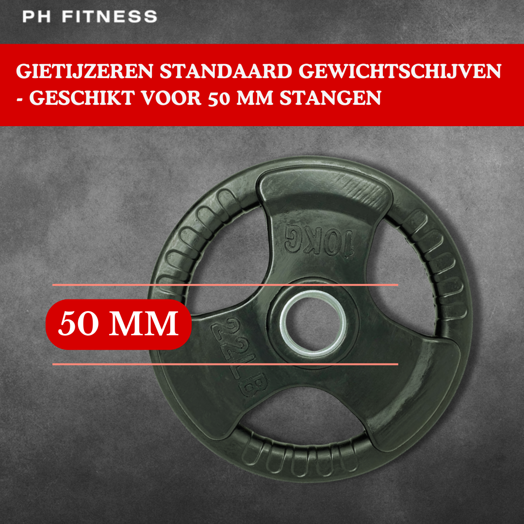 "PH Fitness Tri Handle Plates voor spieropbouw en krachttraining thuis"
