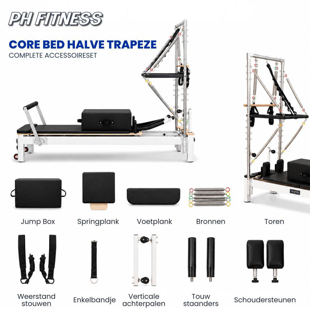 Aluminium Pilates Reformer - Half Trapeze Tower - Physical Sports Group B.V.