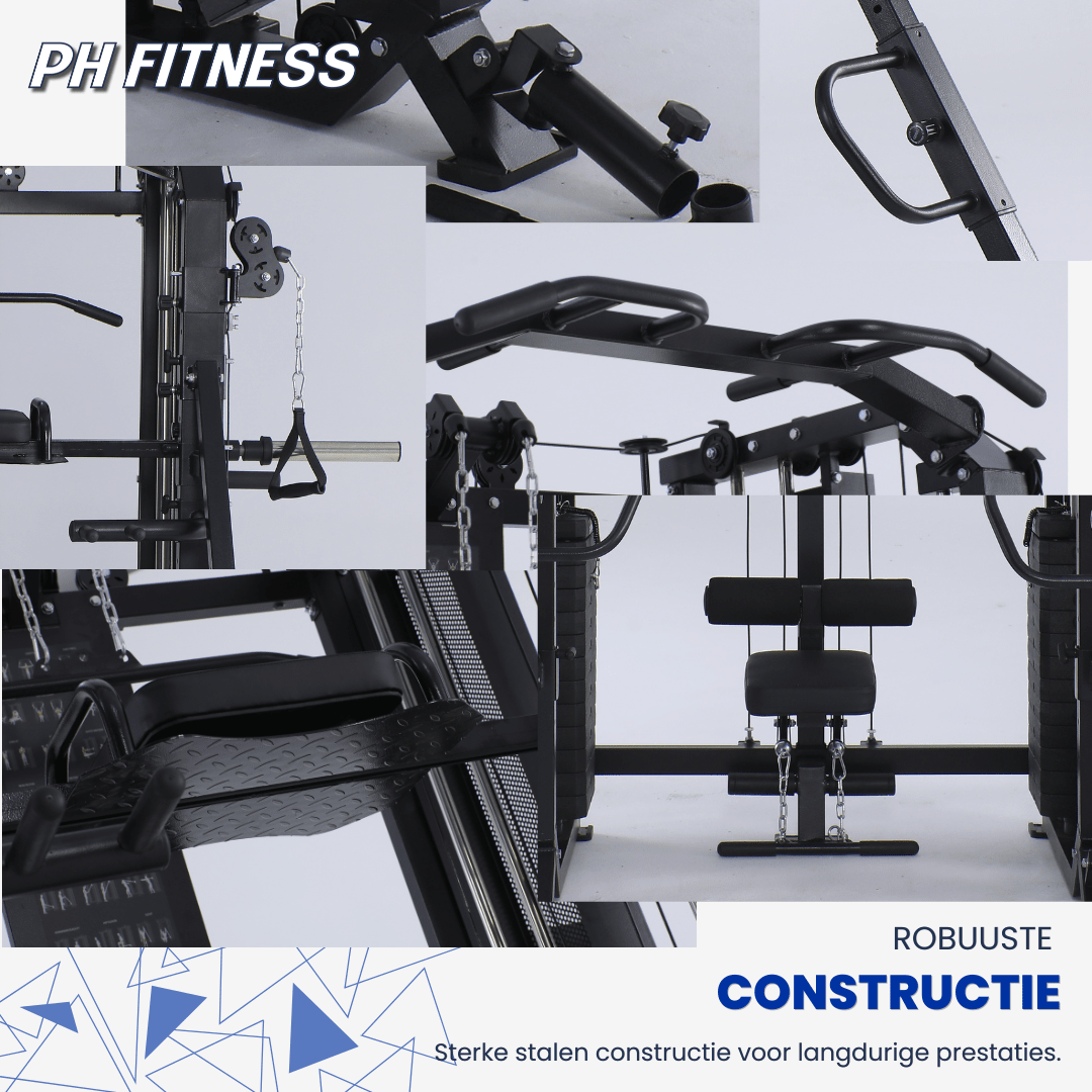 Apex Pro Rack met Jammer Arms - 160 KG Weight Stack - Physical Sports Group B.V.