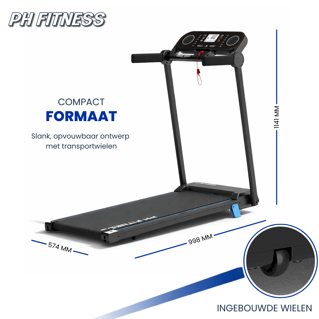 PH Fitness Endurance opvouwbare loopband tot 12 km/u – productbeeld 5
