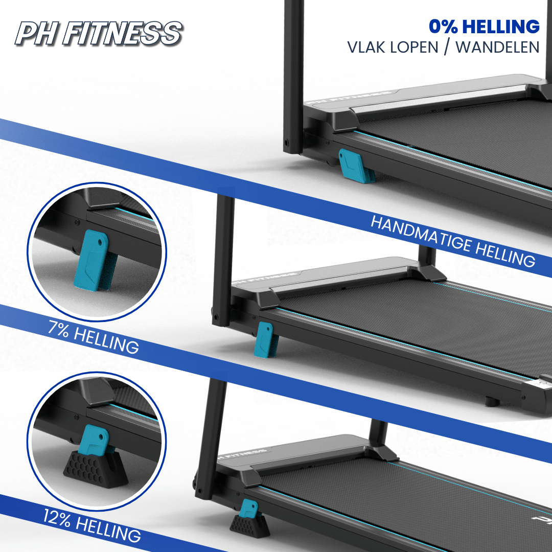PH Fitness Endurance opvouwbare loopband tot 12 km/u – productbeeld 3