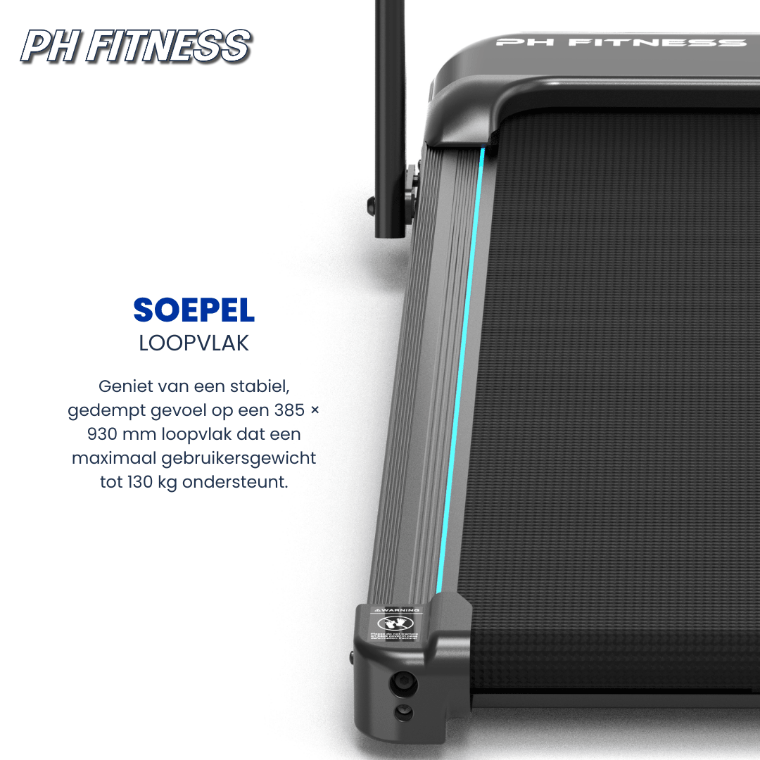 Fitrunner Loopband 10km/h Incline tot 12% - PH Fitness