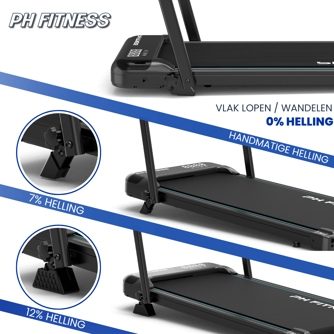 PH Fitness FitRunner opvouwbare loopband tot 10 km/u – productbeeld 3