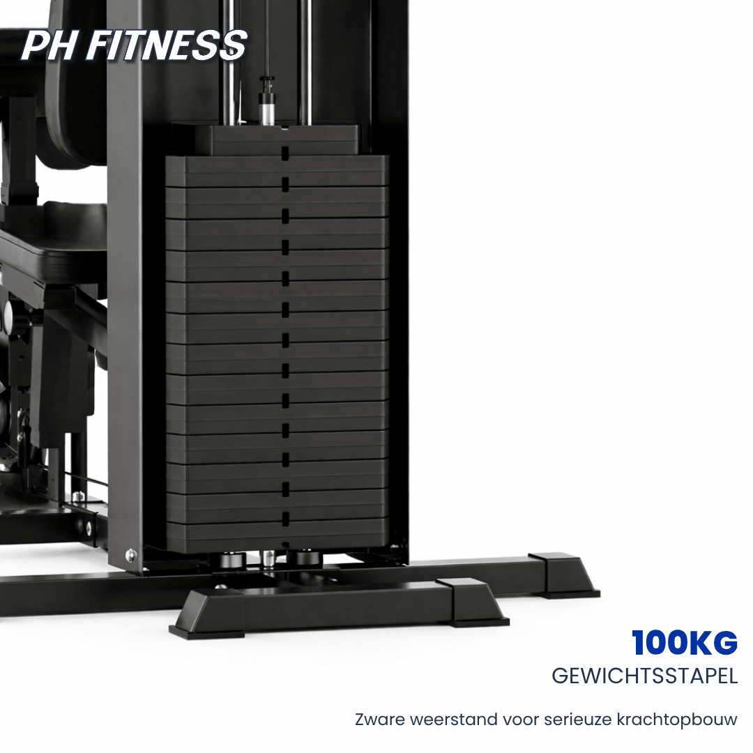 Heavy Duty Functional Trainer - 100KG Weight Stack - Physical Sports Group B.V.