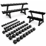 Hexa Dumbbell Set - 2 t/m 30KG met 2-Laags Rack - Physical Sports Group B.V.