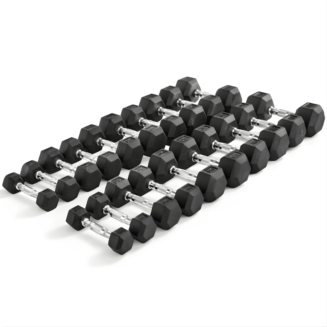 Hexa Dumbbell Set met Verticaal Rek - 1 t/m 10KG - Physical Sports Group B.V.