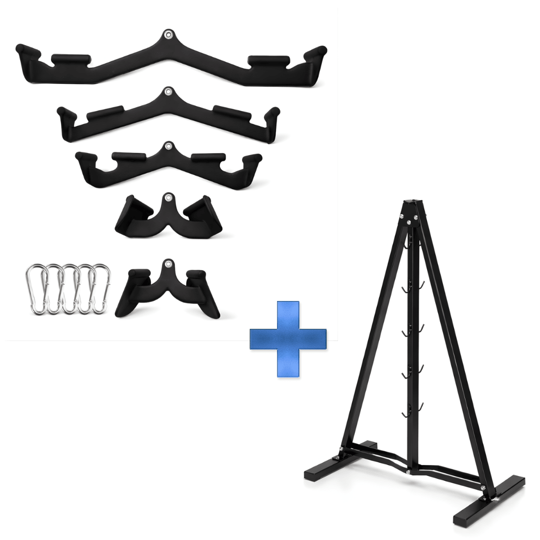 PH Fitness A-frame opbergrek met vijf Multi Angle PRO-grepen en karabiners