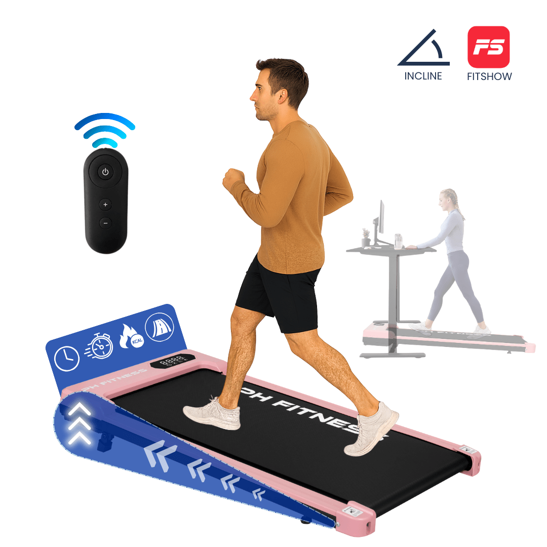 Loopband – 8 km/u – Incline & Handmatige Helling – Opvouwbaar / Inklapbaar – SF1S – Verkrijgbaar in 3 kleuren - PH Fitness