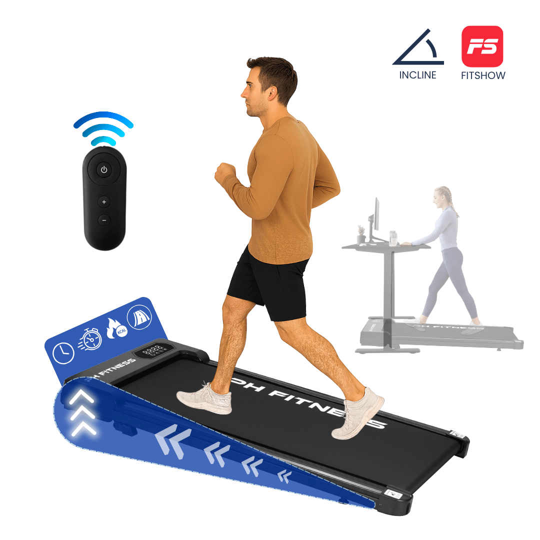 Loopband – 8 km/u – Incline & Handmatige Helling – Opvouwbaar / Inklapbaar – SF1S – Verkrijgbaar in 3 kleuren - PH Fitness
