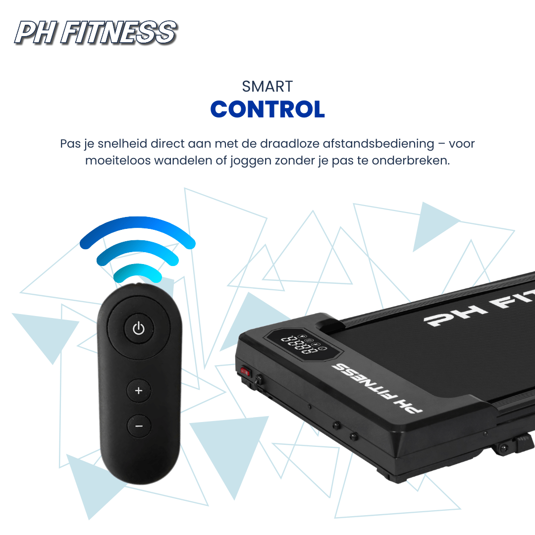 PH Fitness Loopband – 8 km/u – Incline & Handmatige Helling – Opvouwbaar / Inklapbaar – CR - B1S – Black / Zwart - PH Fitness