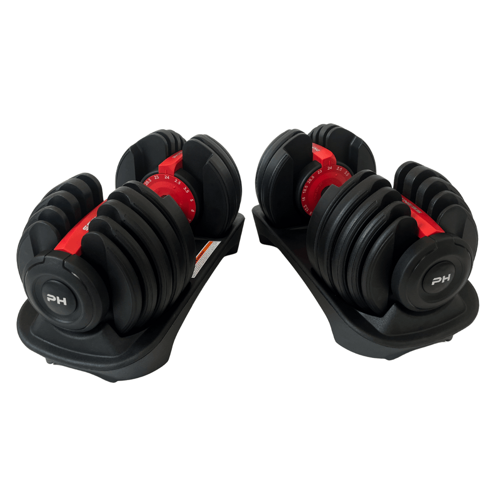 Premium Verstelbare Dumbbells 24KG [2 STUKS] - PH Fitness