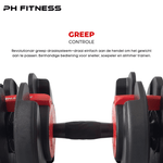 Premium Verstelbare Dumbbells 24KG [2 STUKS] - PH Fitness
