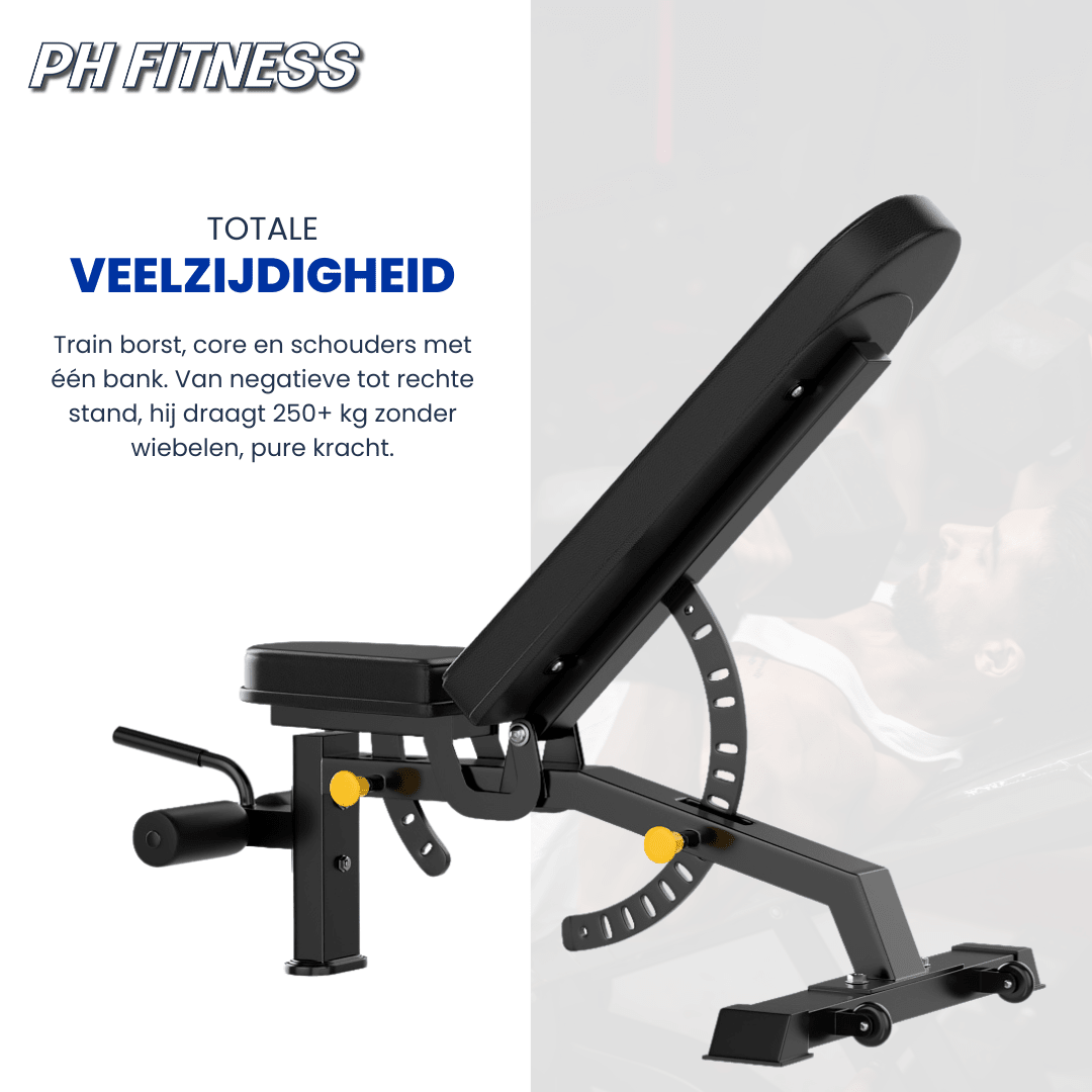PRO530 Adjustable Bench - Incline & Decline - Physical Sports Group B.V.