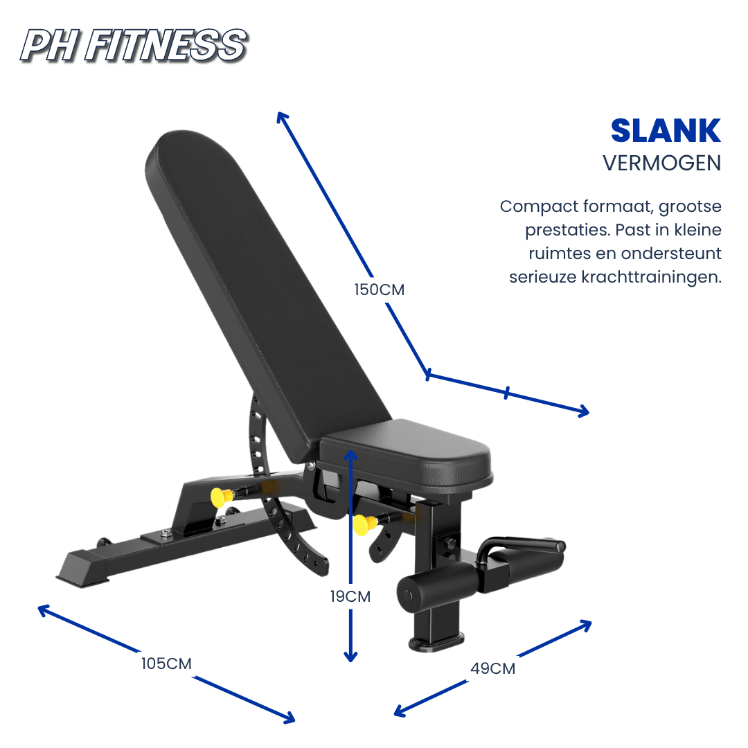 PRO530 Adjustable Bench - Incline & Decline - Physical Sports Group B.V.