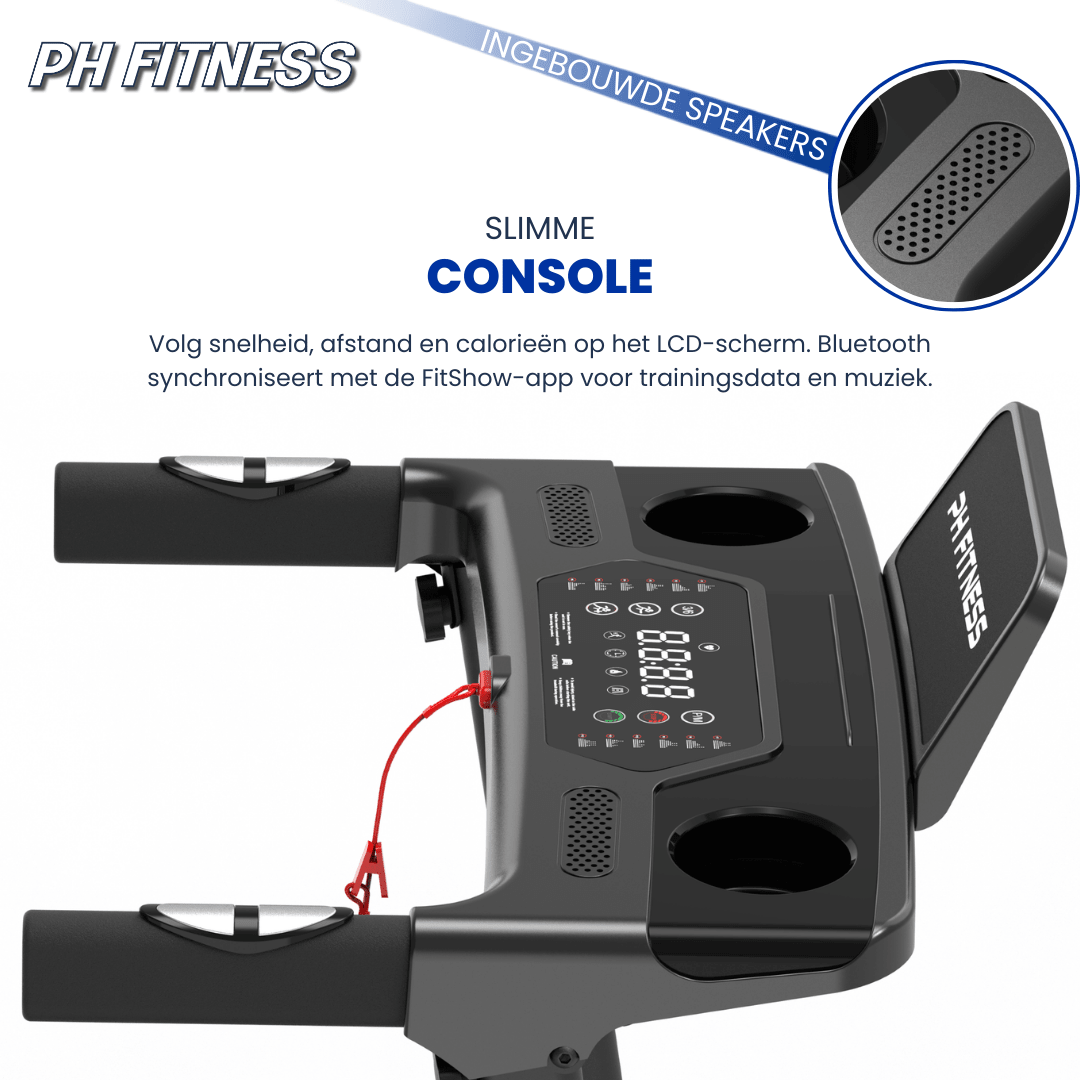 SmartRun Loopband 12km/h Incline tot 12% - PH Fitness