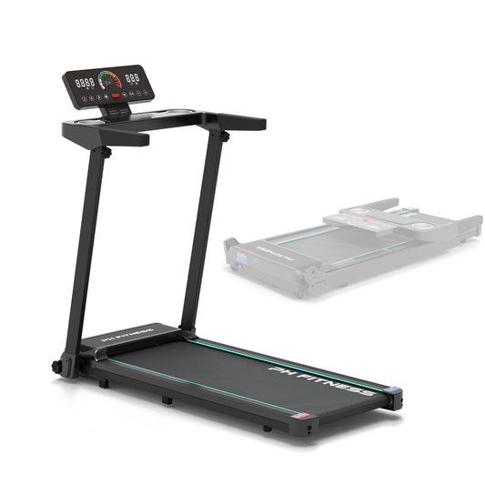 TH - 900 Opvouwbare Loopband – 1.5HP, 12km/u, Bluetooth App, 130kg Draagvermogen, Veiligheidssleutel - PH Fitness