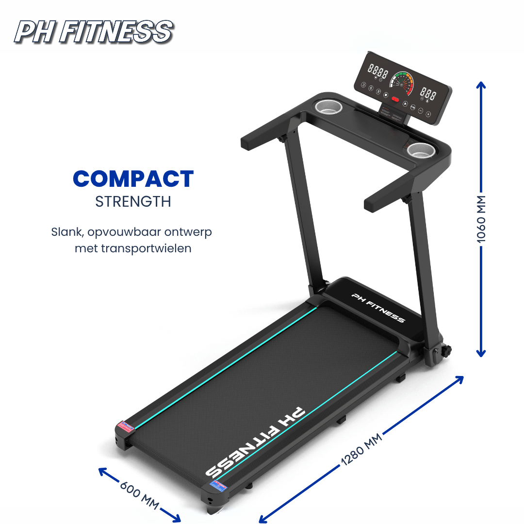 TH-900 Treadmill Foldable Edition - 12 km/u - Physical Sports Group B.V.
