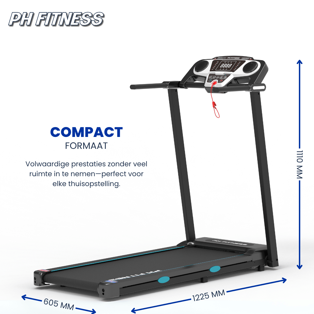 TR-800 Treadmill Foldable Edition - 12 km/u - Physical Sports Group B.V.