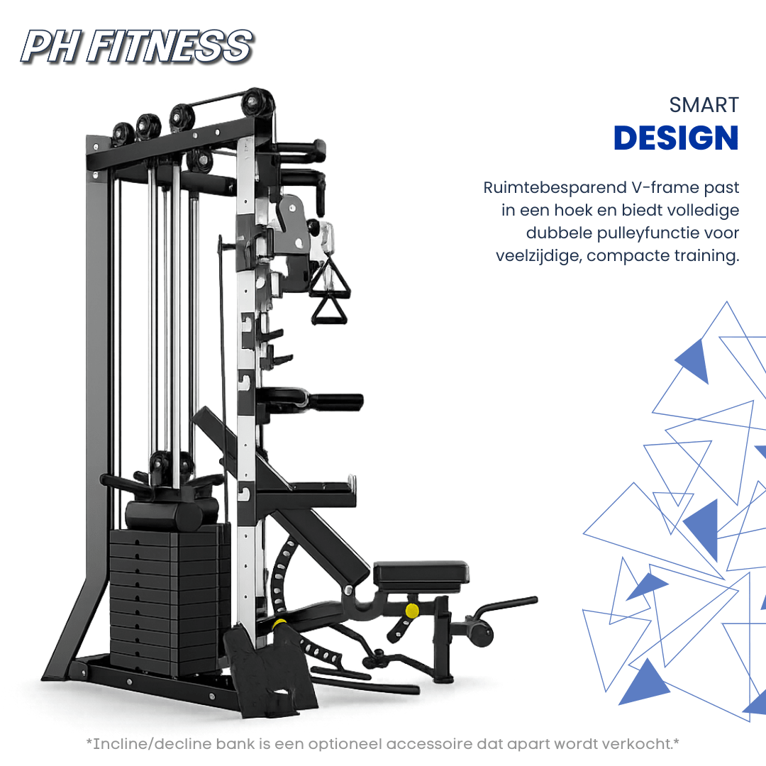 V-Frame Cable Crossover - 160KG Weight Stack - Physical Sports Group B.V.