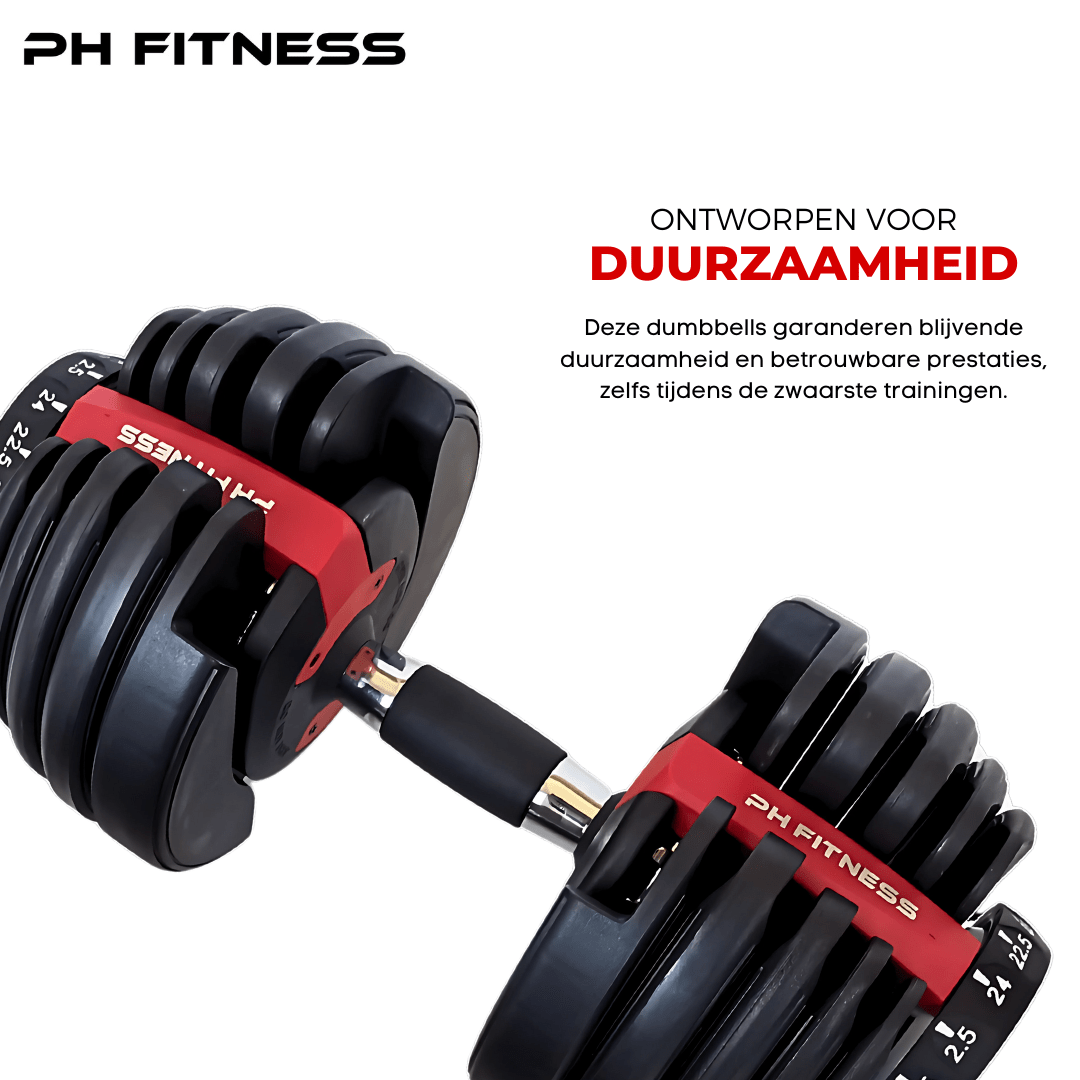 Rode PH Fitness Smart Series verstelbare dumbbell met gewichtsselectie